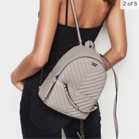 Victorias Secret gray backpack bag - Picture 2 of 5